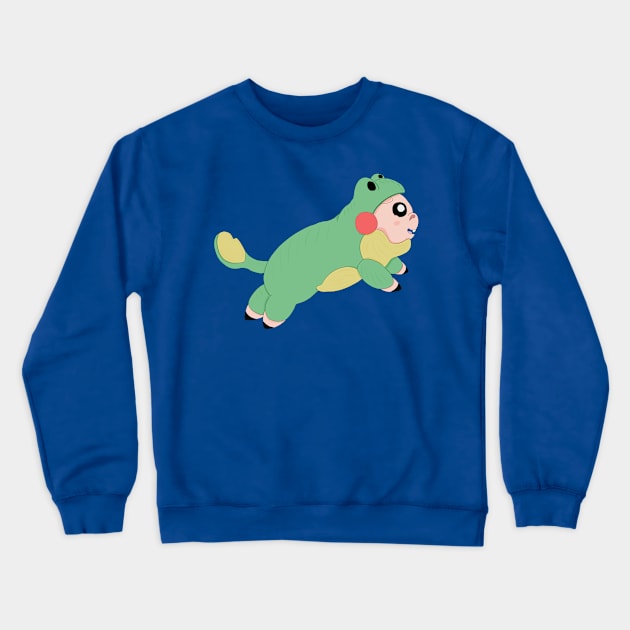 Poogie- Hog In A Frog Crewneck Sweatshirt by Bestiary Artistry